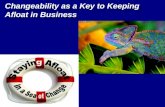 Changeability as a key to keeping afloat in business