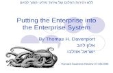 Putting the Enterprise intothe Enterprise System by Thomas H. Davenport
