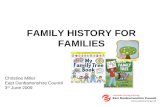 Family History For Families