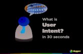 What is User Intent (in 30 Seconds)