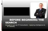 Patent Search - Before beginning and conducting search