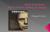 Peg Schoen Work Examples X