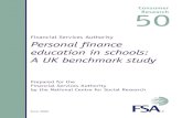 Personal finance education in schools: A UK benchmark study