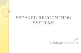 Speaker recognition systems
