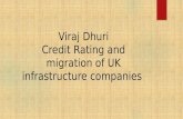 Credit profile and rating migration of uk infrastructure industries