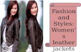 Fashion and styles womenâ€™s leather jackets