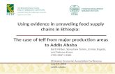 Using evidence in unraveling food supply chains in Ethiopia: The case of teff from major production areas to Addis Ababa