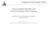 Using Analytic Models and Communicating Their Findings