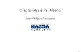 hashdays 2011: Jean-Philippe Aumasson - Cryptanalysis vs. Reality