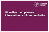 Kommunikationsplan sverigesinfoforening110502
