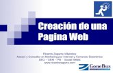 Presentación de la charla "Creación de una página web"