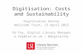 Digitisation: Costs and Sustainability