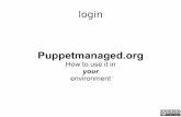 Puppet managed loadays