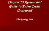 Chapter 13 roaring 20's review ppt