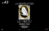 Le Hibou Newsletter #43 le hibou du 16 mars 2013