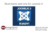 Joomla Milwaukee User Group - Must have extentions for Joomla 3
