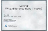23 ting - What difference does it make?
