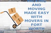 Packing and moving made easy with movers