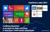 SharePoint en action 2013 - 00 - Présentation d'ouverture - Marc Gagnon de MGA Concept et Nathan Soussan de Microsoft