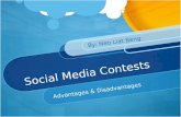 Social media contest - Advantages and disadvantages (neo)