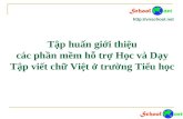 Tập huấn các phần mềm tập viết chữ Việt
