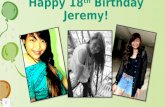 Happy 18th Birthday Jeremy!