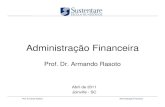 Administração Financeira prof. dr. Armando Rasoto (sustentare)