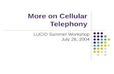 More on Cellular Telephony