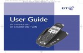 BT Studio 500  User Guide from Telephones Online