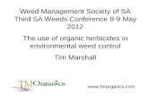 The Use of Organic Herbicides