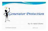 Generator Protection By - Er Rahul Sharma
