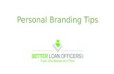 BetterLoanOfficers.com Personal Branding Tips