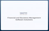 SAP Business One (Business 1), Infor SunSystems, SAP Business ByDesign & Proactis Solutions from Sapphire Systems US