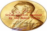Great writers snubbed by the nobel prize- أدباء أضاعتهم جائزة نوبل