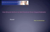 Use Drysol Active to Get Control Over Hyperhidrosis