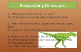 Researching Dinosaurs