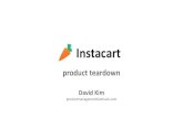 Product teardown Instacart web