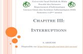 Chapitre iii interruptions