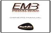 EMB Pedal Wah Effect Wah Pedal User Manual