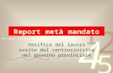 Report Metà Mandato