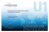 Uranium One, Inc. Corporate Presentation