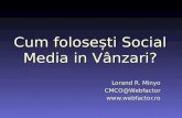 Cum folosim Social Media in Vanzari