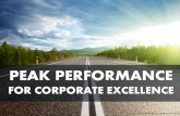 Peak Performance for Corporate Excellence