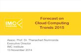 Forecast on  Cloud Computing  Trends 2015