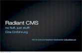 Webmontag Graz Radiant CMS