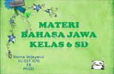 Materi Bahasa Jawa Kelas 6