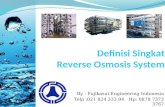 Definisi Reverse Osmosis System -- By Fujikasui Engineering Indonesia (Perusahaan Ahli Pengolahan Air)