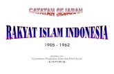 Catatan sejarah rakyat islam indonesia 1905 1962