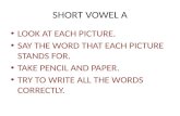 Short vowel a  slideshow