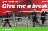 Greenpeace Open Campaigning Nestle Case